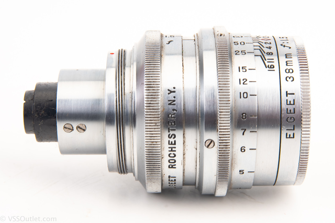 Elgeet 38mm f/1.5 Cine Tel E Lens with Kodak M Mount Adapter V24