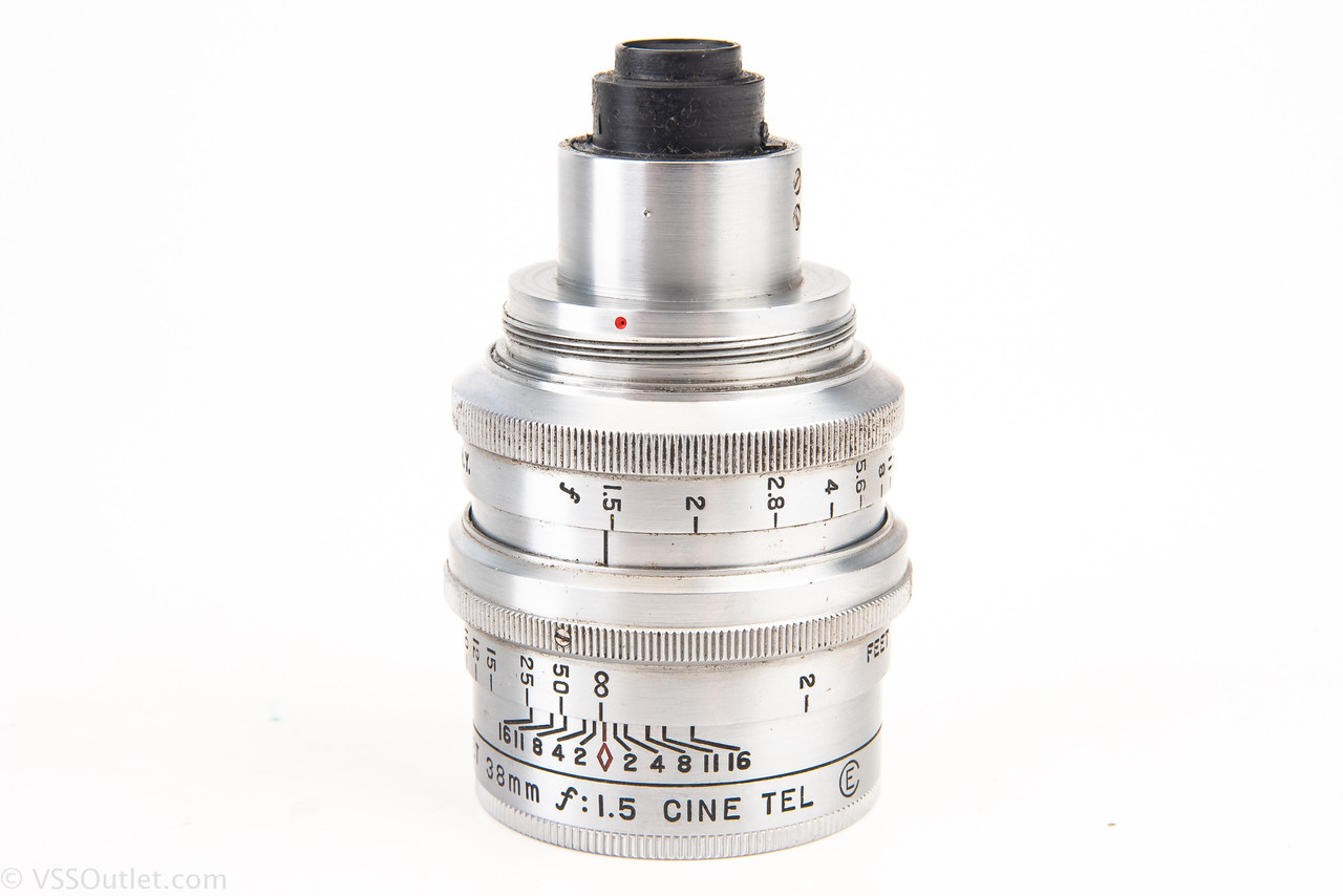 Elgeet 38mm f/1.5 Cine Tel E Lens with Kodak M Mount Adapter V24