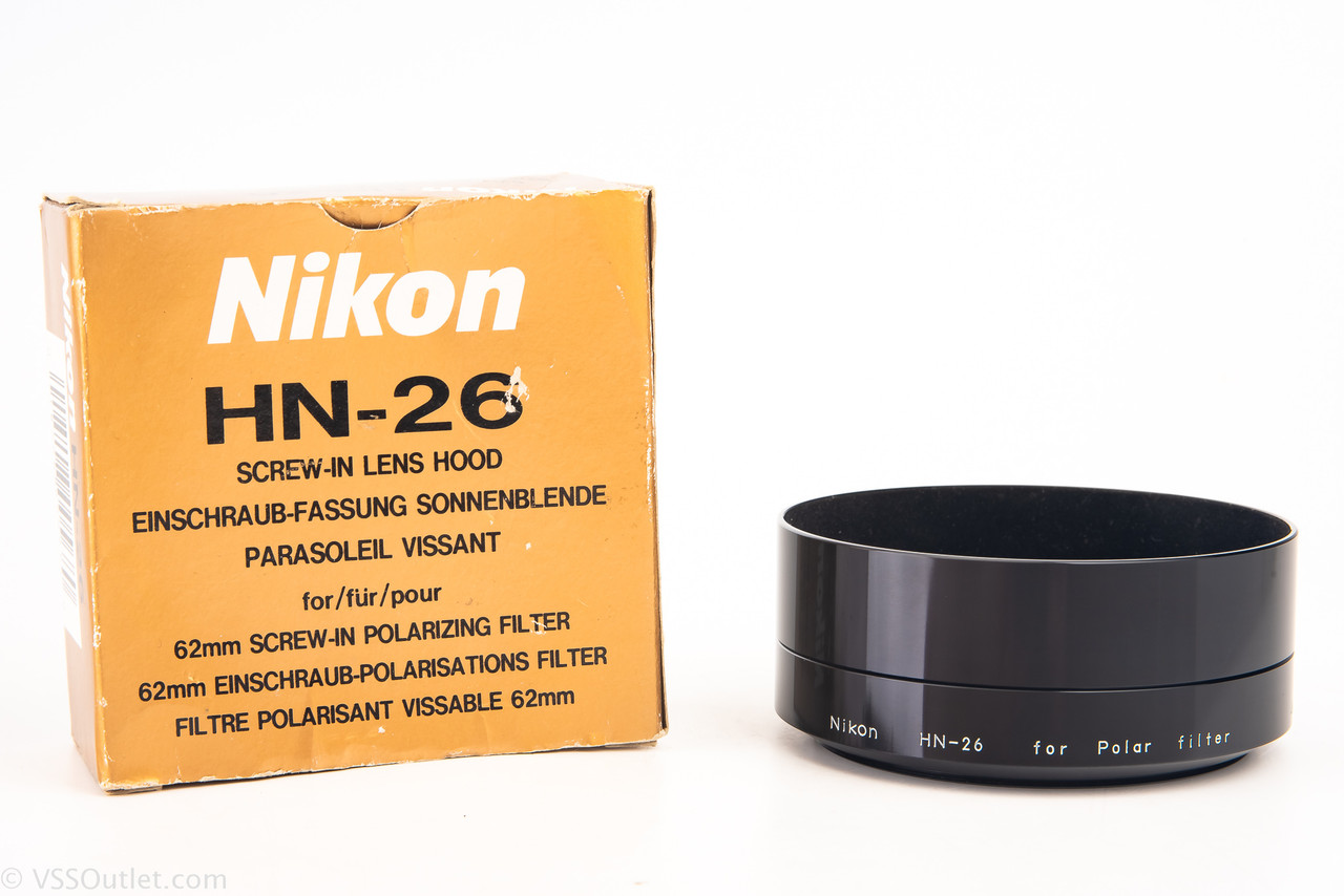 Nikon HN-26 Screw In Lens Hood for 62mm Circular Polarizing Filter MINT Box  V28 - VSSoutlet