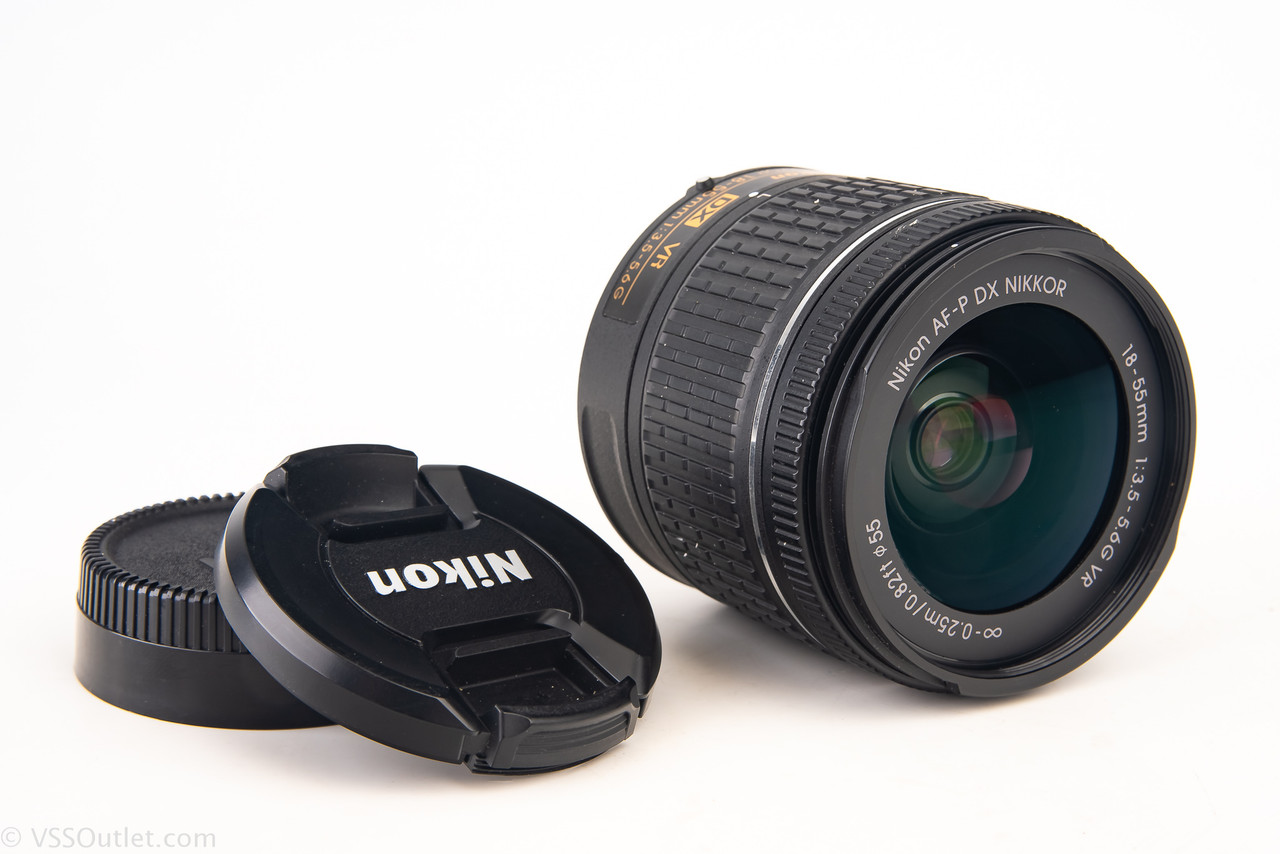 Nikon DX AF-P VR Nikkor 18-55mm f/3.5~5.6 G Zoom Lens with Caps 