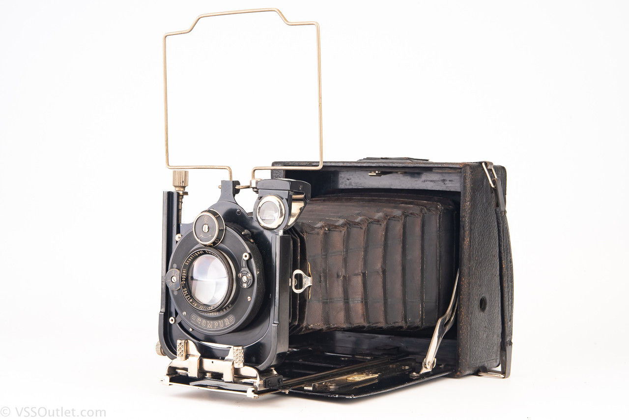 Ihagee Zweiverschluss Duplex 9x12 Press Camera w Veraplan 135mm f