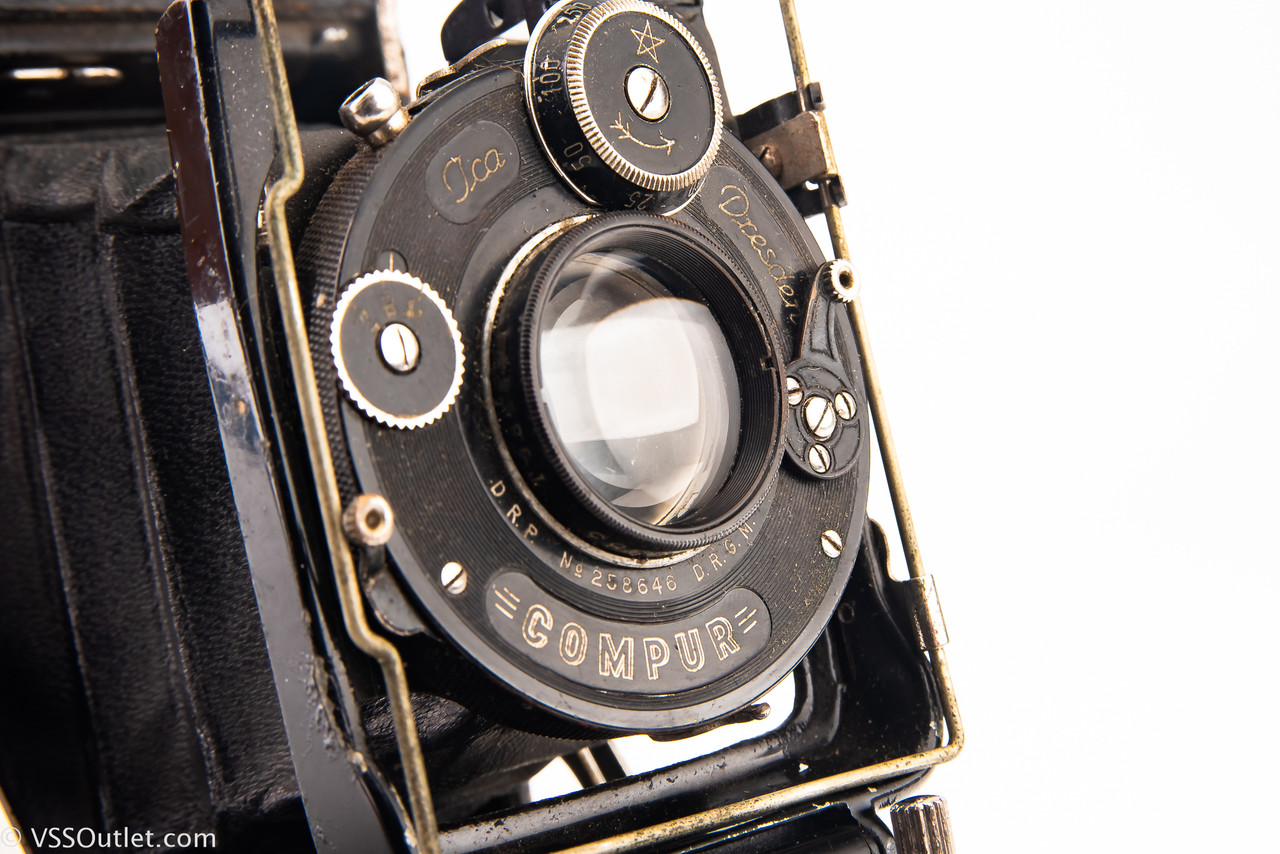 Appareil Photo Vintage ZEISS IKON NETTAR 4,5/105 Compur - Format 35 Mm, Occasion Bon état