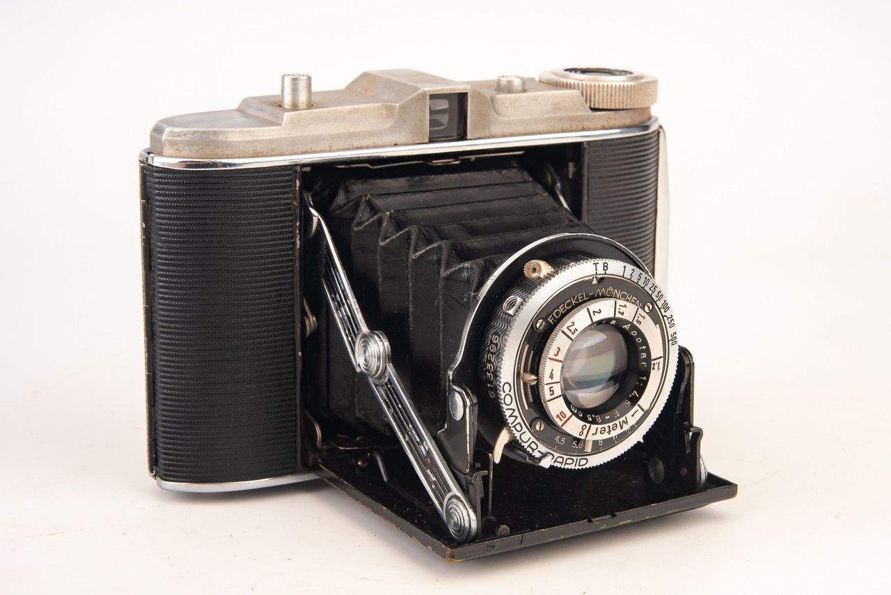 Agfa Isolette Jsolette Folding 6x6 120 Roll Film Camera w Apotar