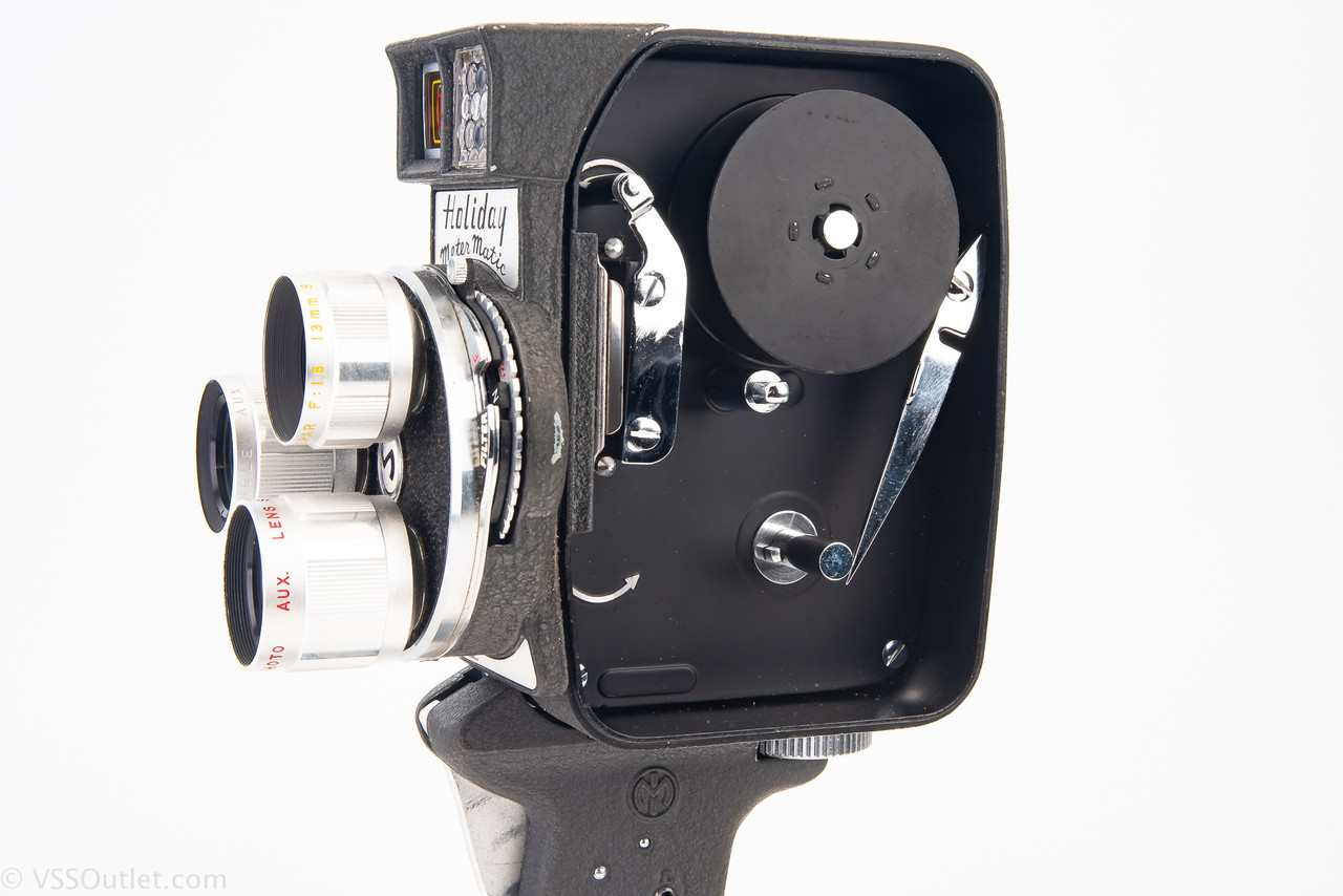 Mansfield Holiday Meter Matic 8mm Film Cine Camera with 3 Lenses