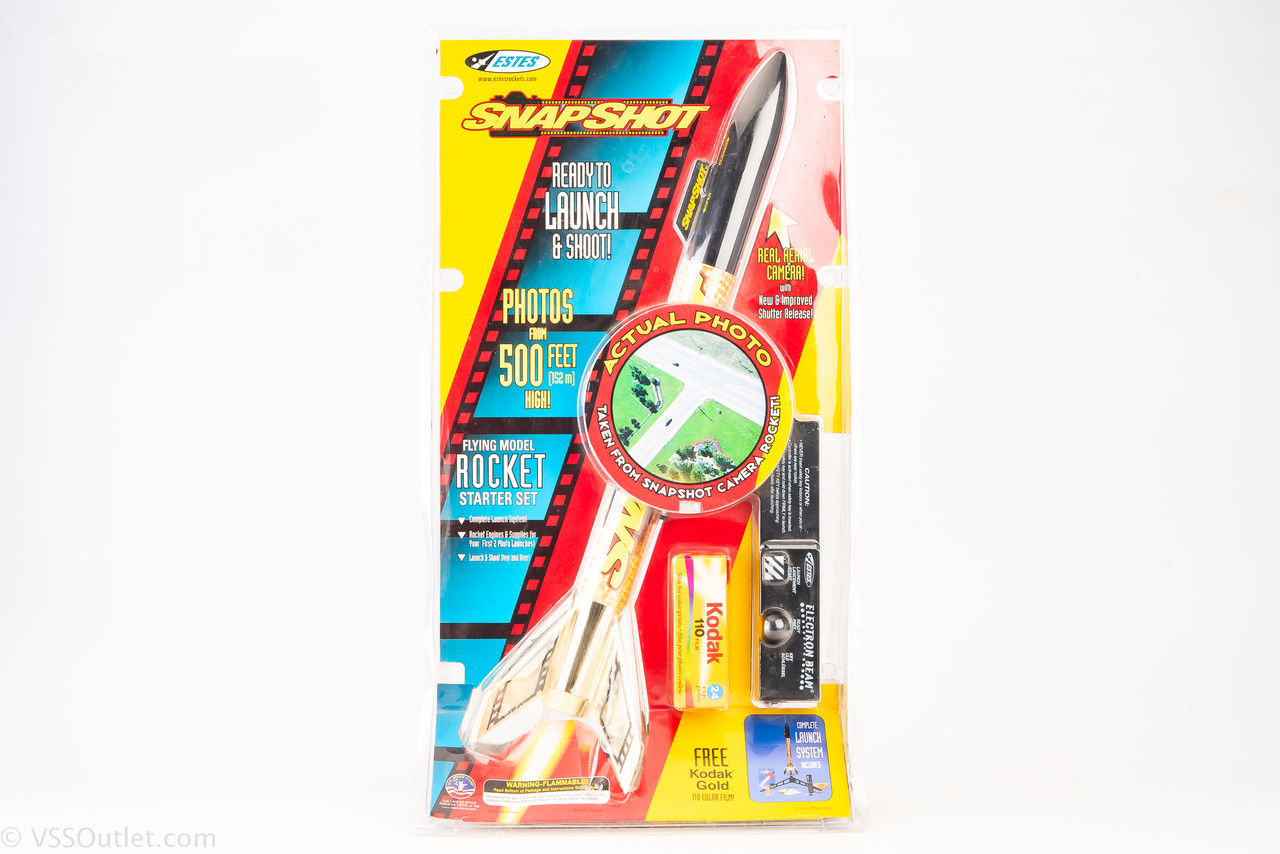 Estes Snapshot Flying Model Rocket Camera Photos From 500 ft NEW