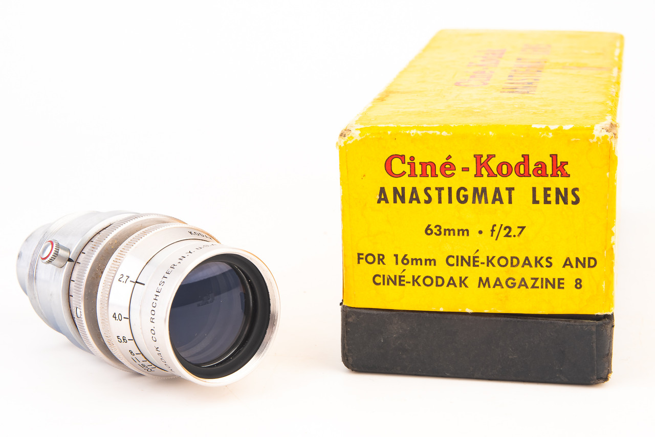S Mount Kodak Anastigmat 63mm f/2.7 Motion Picture Cine Lens in