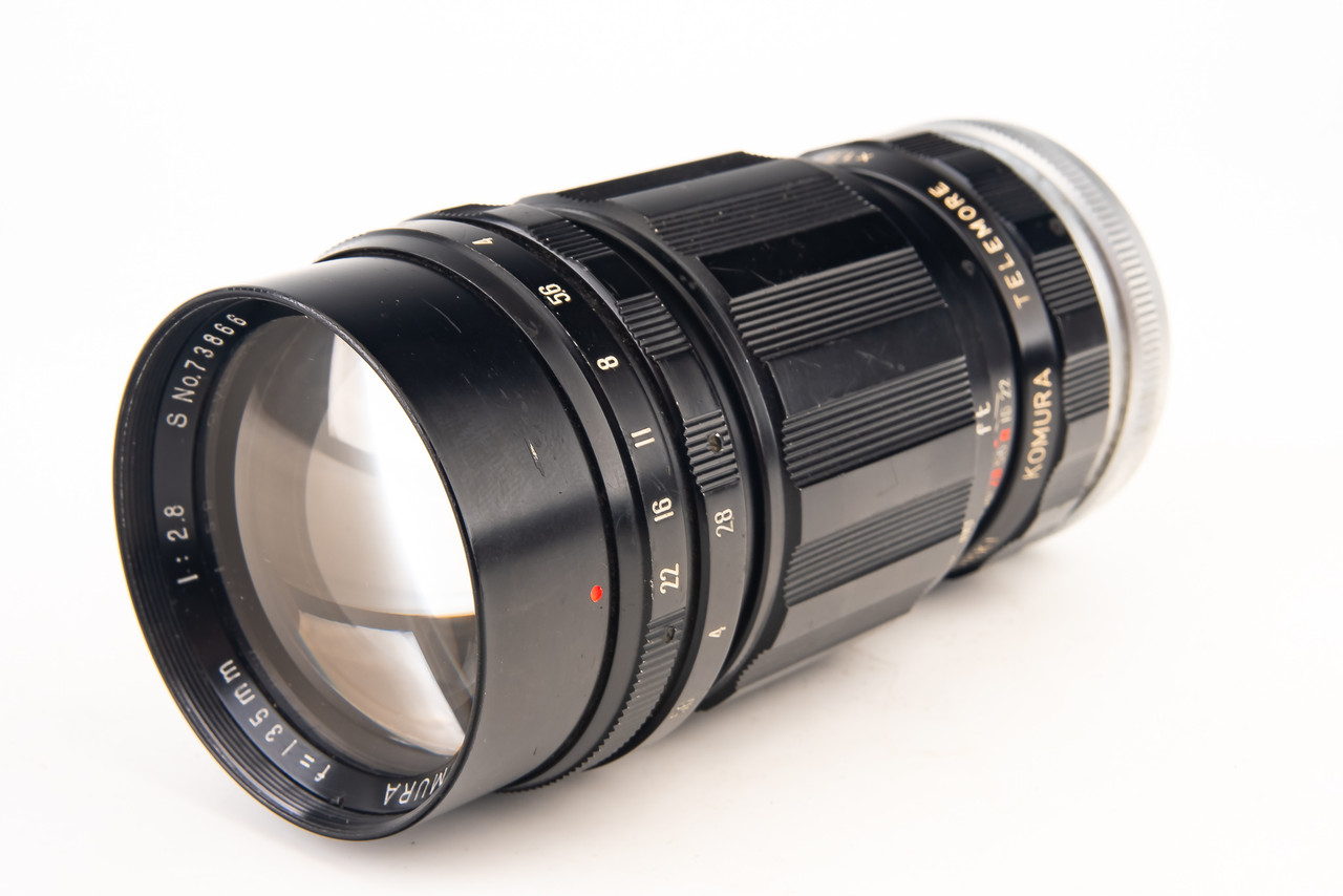 Exakta Mount Sankyo Kohki Komura 135mm f/3.5 Telephoto Lens