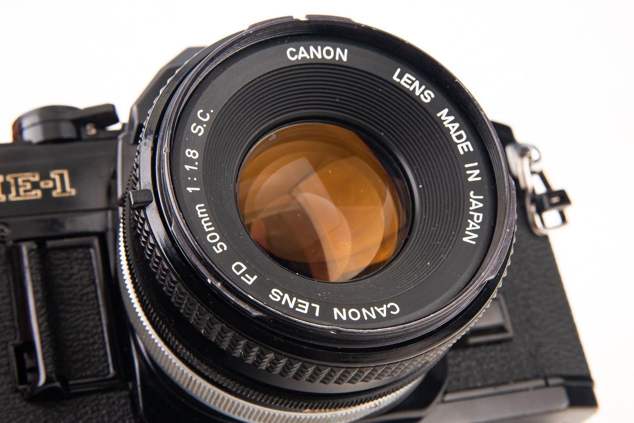Canon AE-1 35mm SLR Film Camera with FD 50mm f/1.8 S.C. Lens