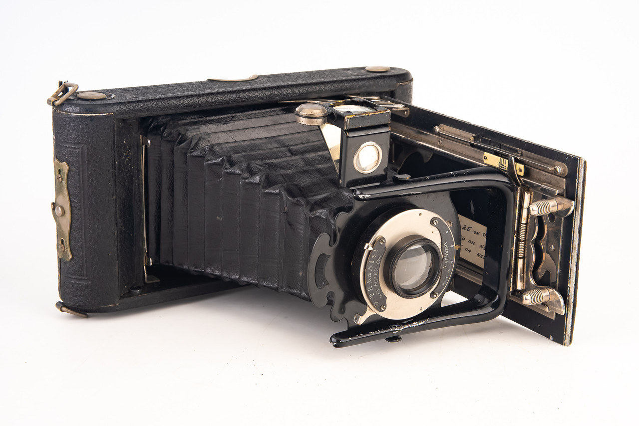 Houghton Post Card Ensign 122 Roll Film 3 1/4 x 5 1/2 Folding