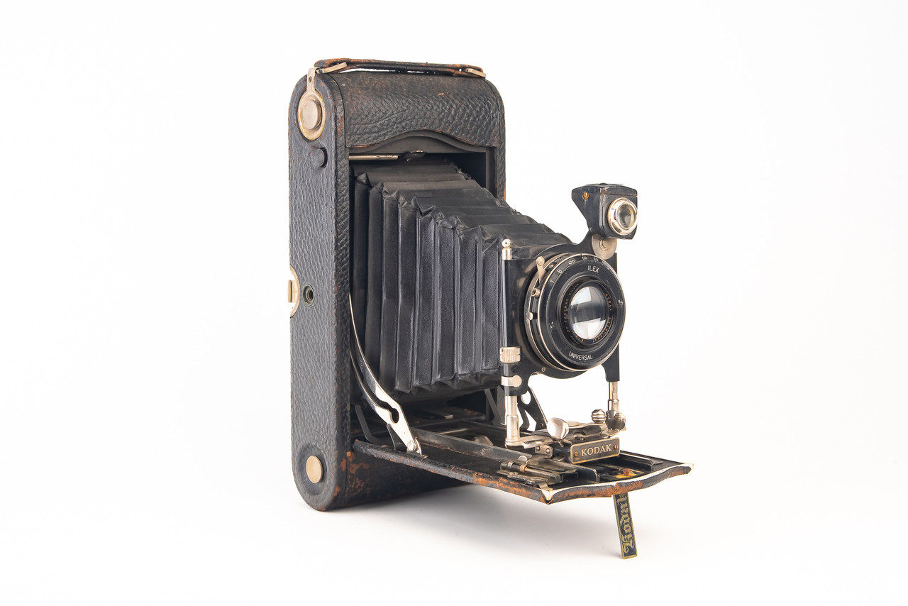 Kodak No 3A Autographic Model C Antique Folding Bellows Camera w
