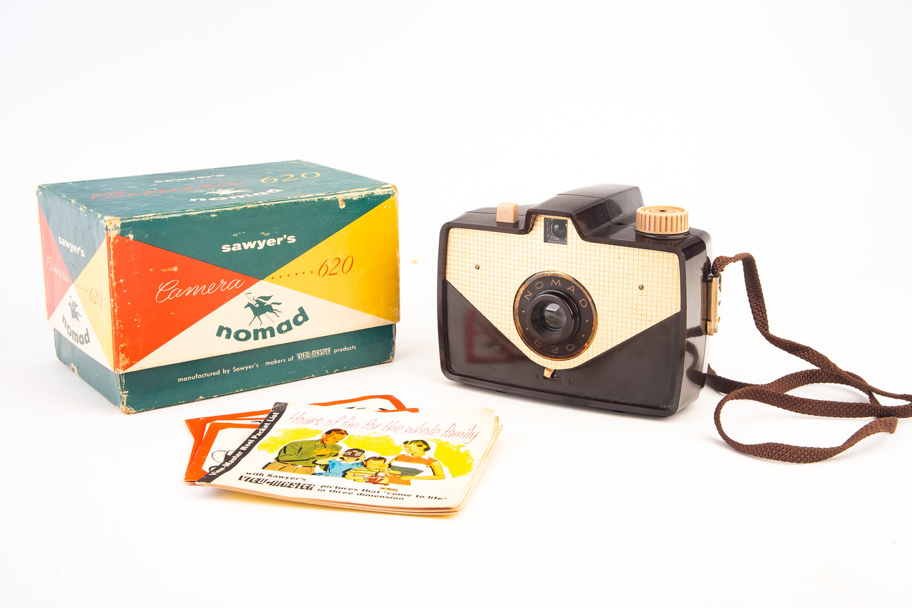 ヴィンテージ カメラ Sawyers Nomad 620 (EX) Used Sawyer's Nomad 620 Roll Film 4x6.5cm Viewfinder Camera in Box