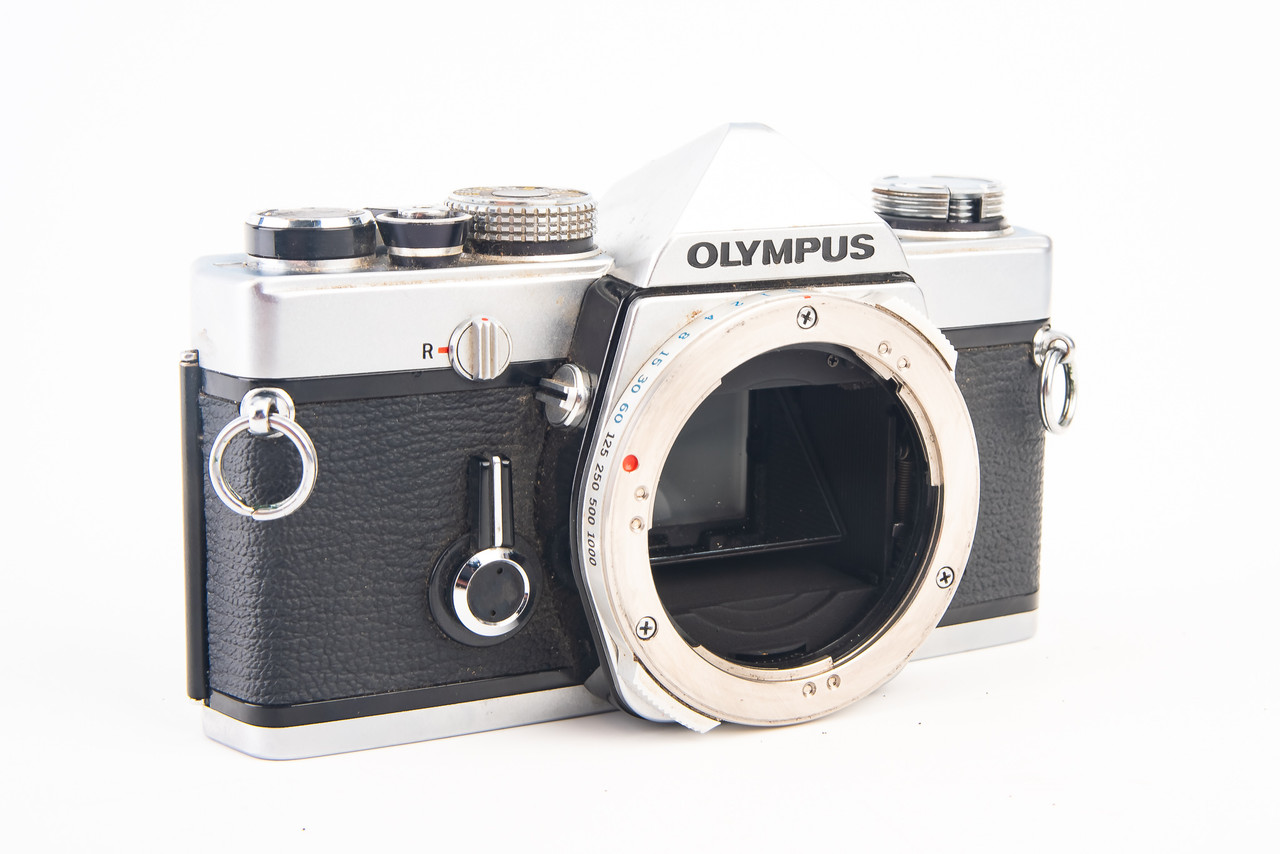 Olympus OM-1 MD 35mm SLR Film Camera Body OM-System Vintage Meter
