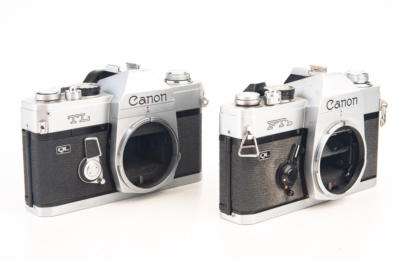 Canon FTb QL - Appareil photo argentique 35 mm vintage avec