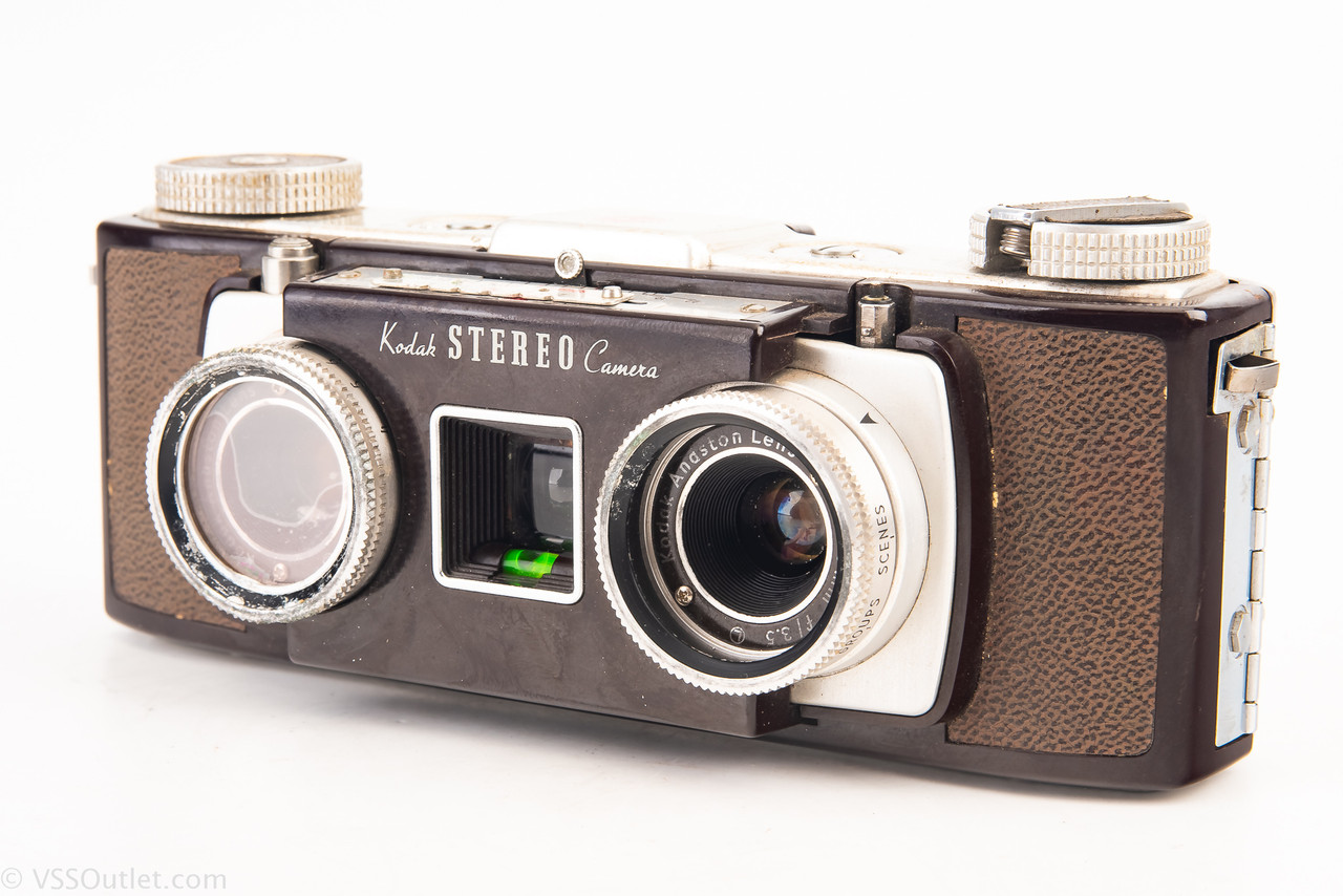 Kodak STEREO Camera 35mm F3.5　ステレオカメラ Kodak Stereo 35mm Film Camera with 35mm f/3.5 Lens AS-IS for PARTS