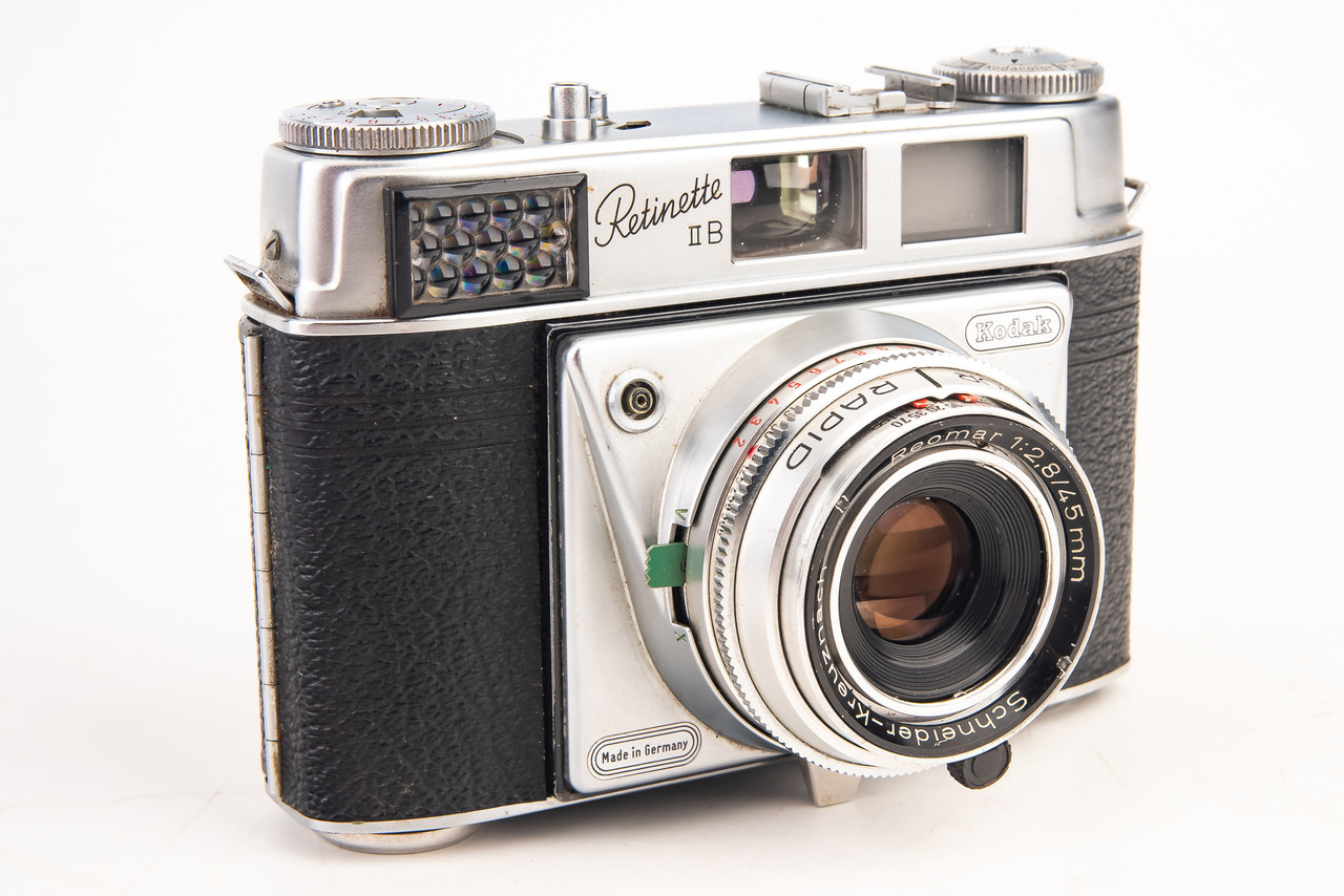 Kodak Retinette IIB 35mm Film Rangefinder Camera with Reomar 45mm