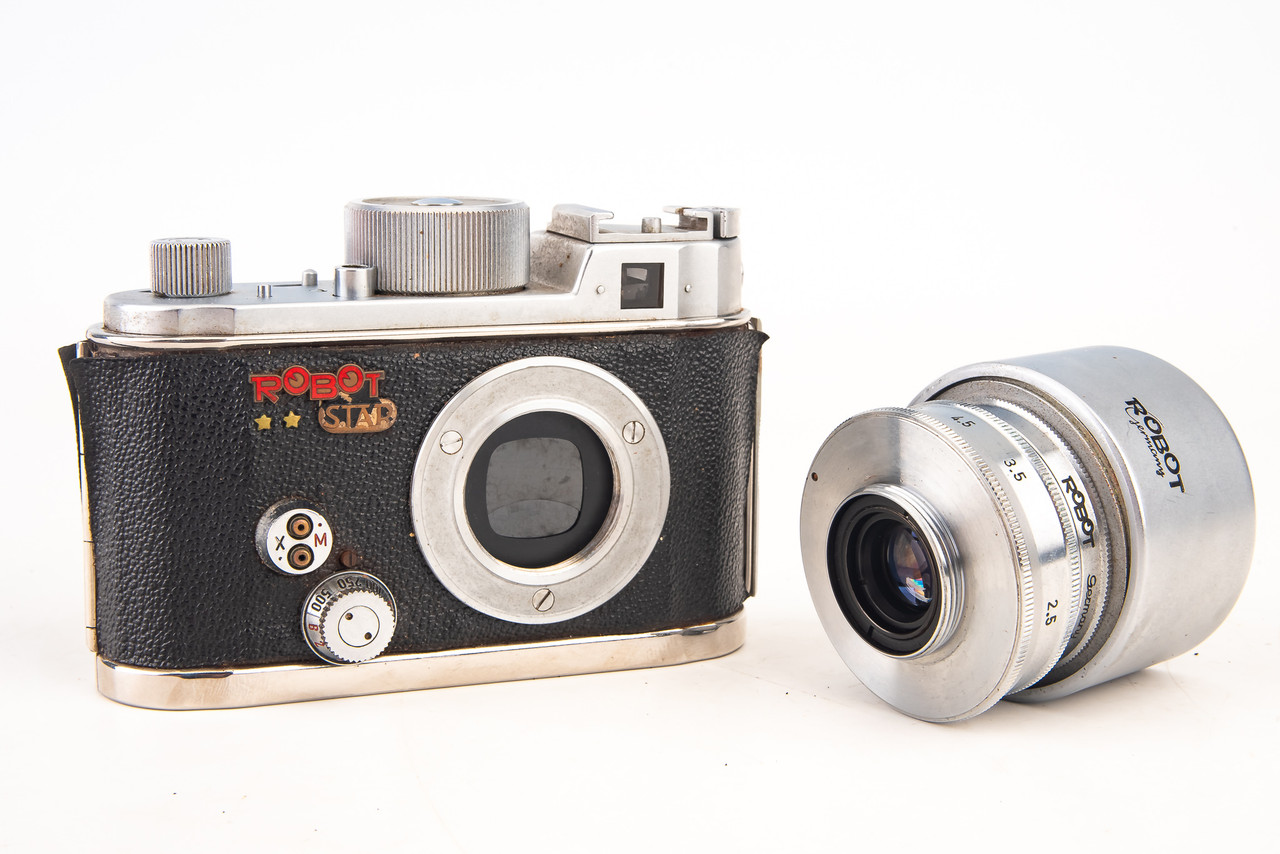 Berning Robot Star 35mm Film Square Format Camera with Xenar 38mm