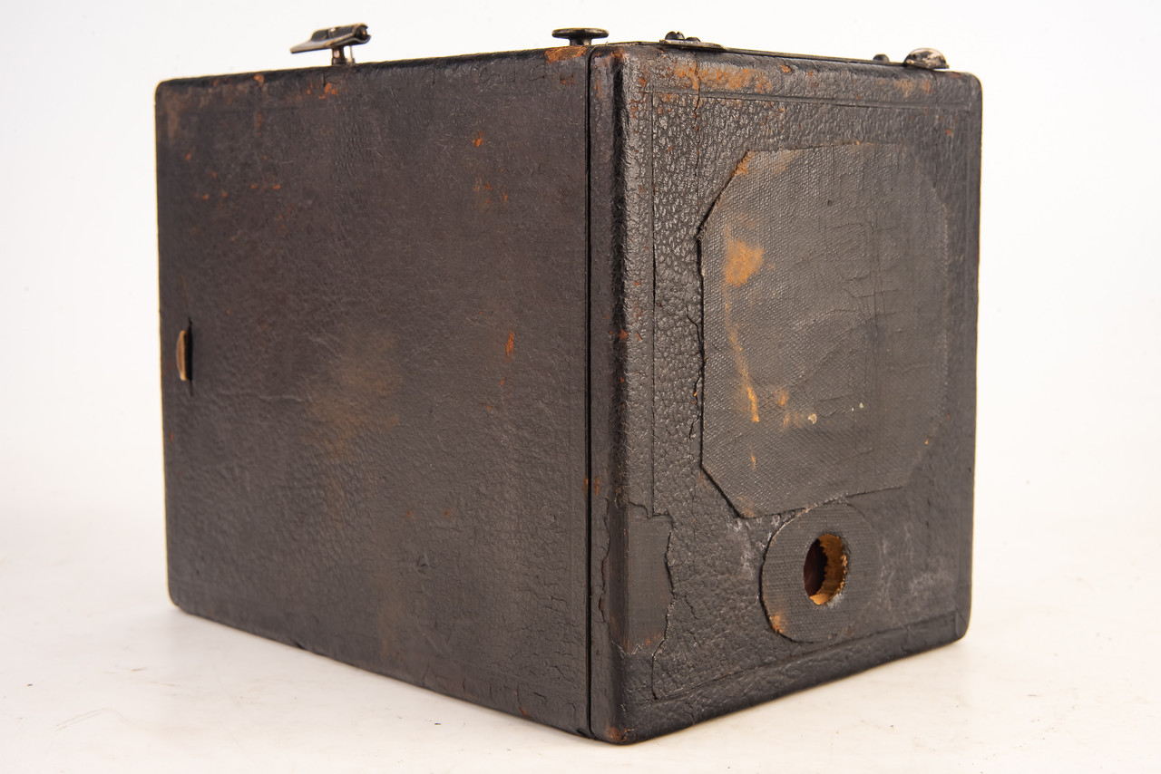 Ansco No 1 Antique 3 1/2 x 3 1/2 Box Camera 8A 8B Roll Film WORKS