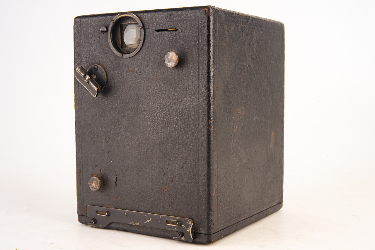 Ansco No 1 Antique 3 1/2 x 3 1/2 Box Camera 8A 8B Roll Film WORKS