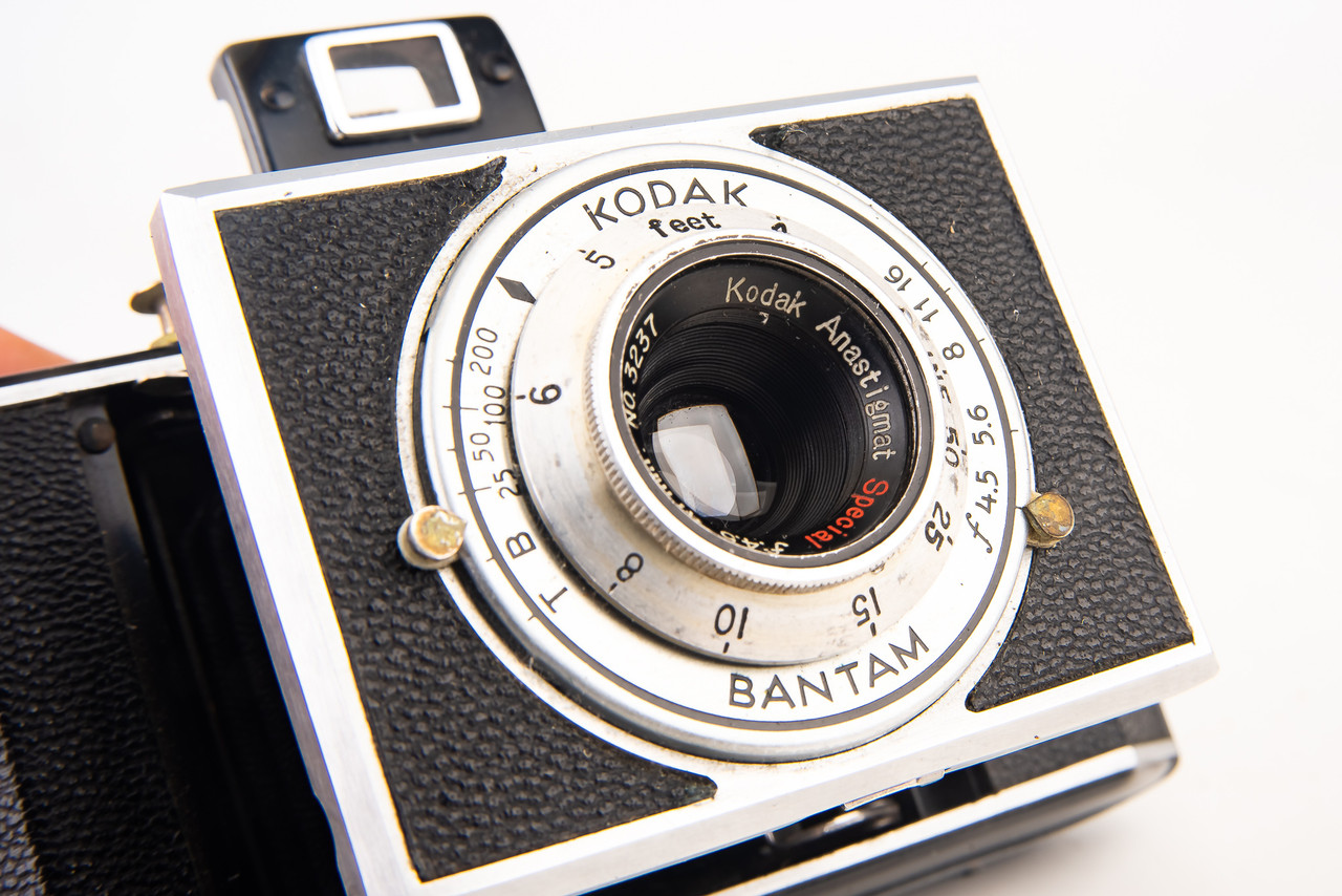 Kodak Bantam f/6.3 Folding 828 Film Camera Bakelite Art Deco 53mm Vintage as is