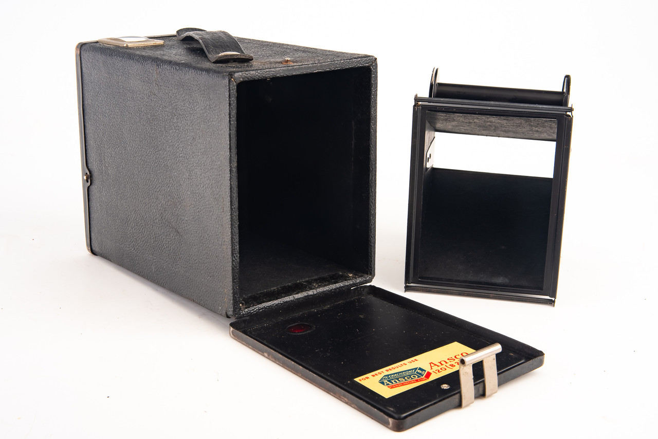 Ansco Shur-Shot Jr 120 Roll Film Medium Format Box Camera Vintage