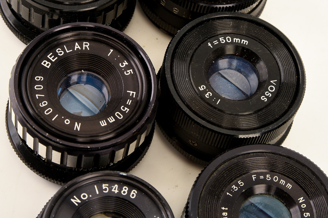 M39 Mount Darkroom Photo Enlarger Enlarging Lens Lot of 6 Vintage