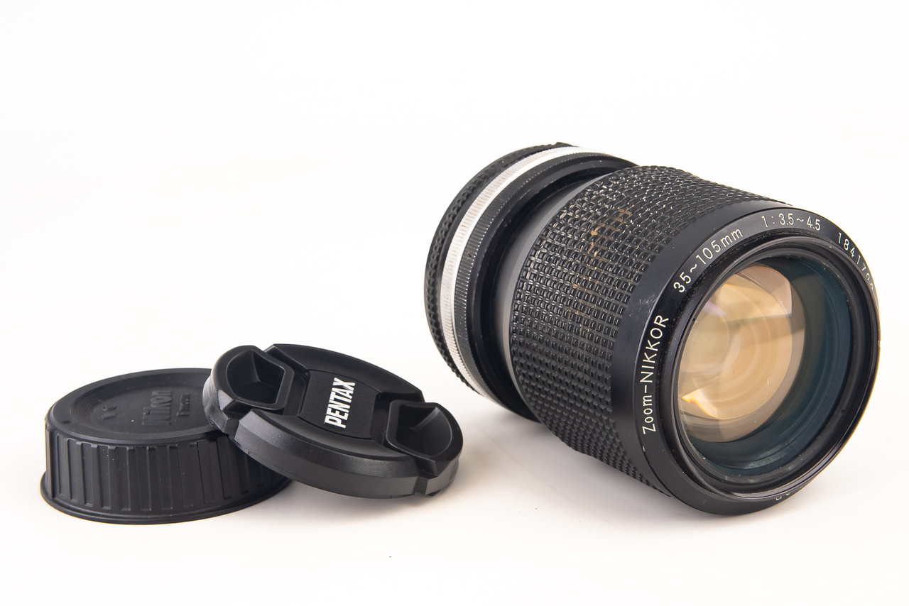 Nikon Zoom Nikkor 35-105mm f/3.5~4.5 Ai-S Lens with Both Caps F