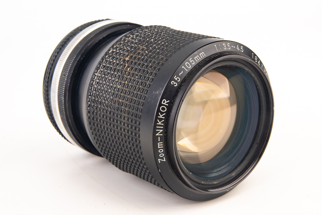 Nikon Zoom Nikkor 35-105mm f/3.5~4.5 Ai-S Lens with Both Caps F
