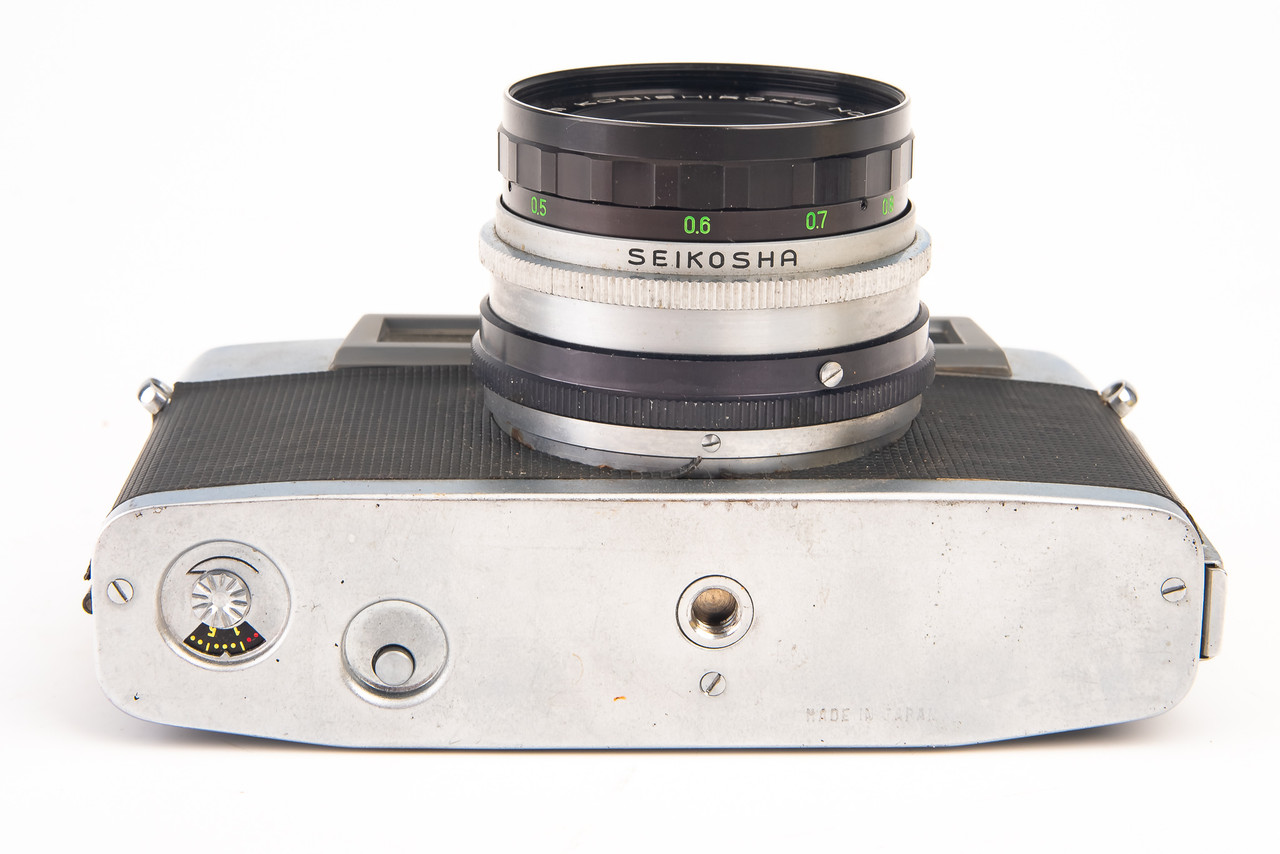 Konica J 35mm Film Rangefinder Camera with Hexar-K 45mm f/2.8 Lens