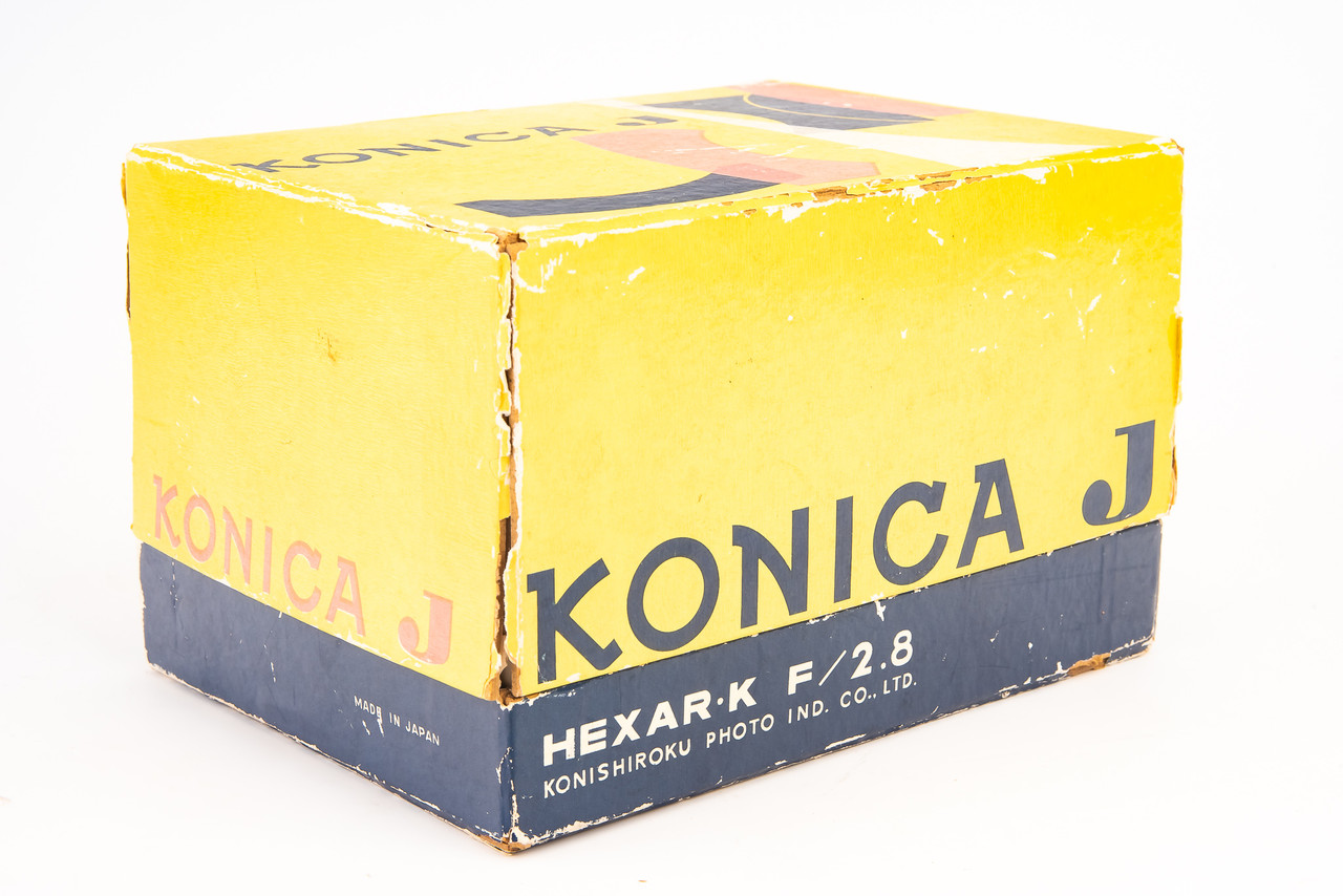 Konica J 35mm Film Rangefinder Camera with Hexar-K 45mm f/2.8 Lens