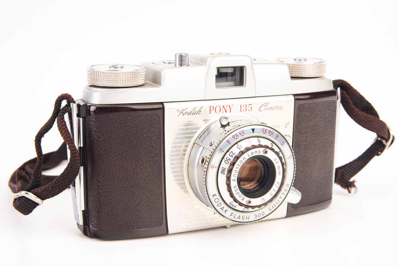 Kodak Pony 135 Model C 35mm Film Camera with Anaston 44mm Lens