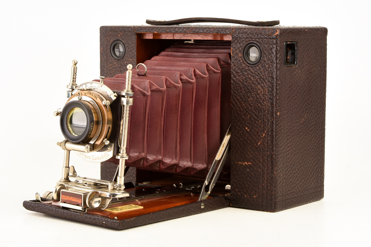 Eastman Kodak No 4 Cartridge Model E 4x5 in Folding Camera Rapid