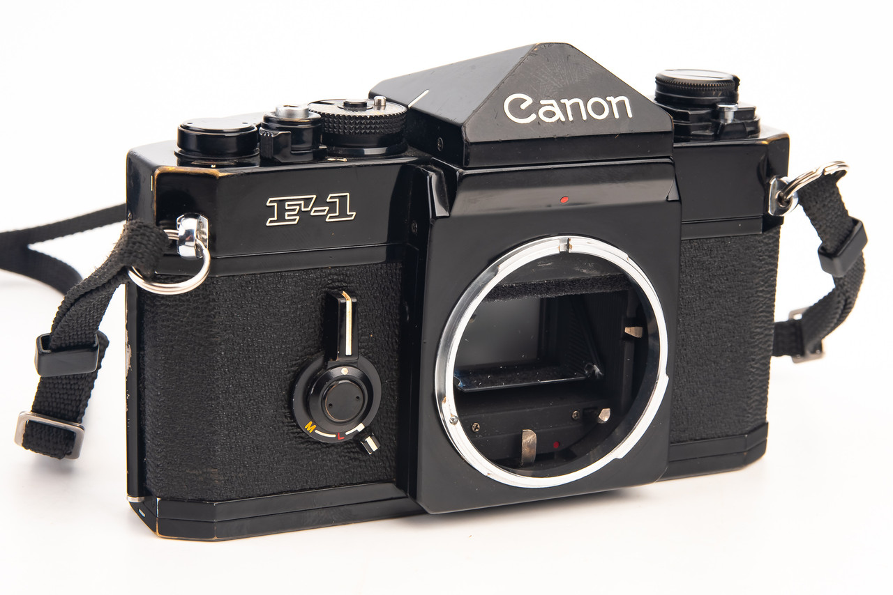 Canon F-1 F1 Professional 35mm SLR Film Camera Body with Strap