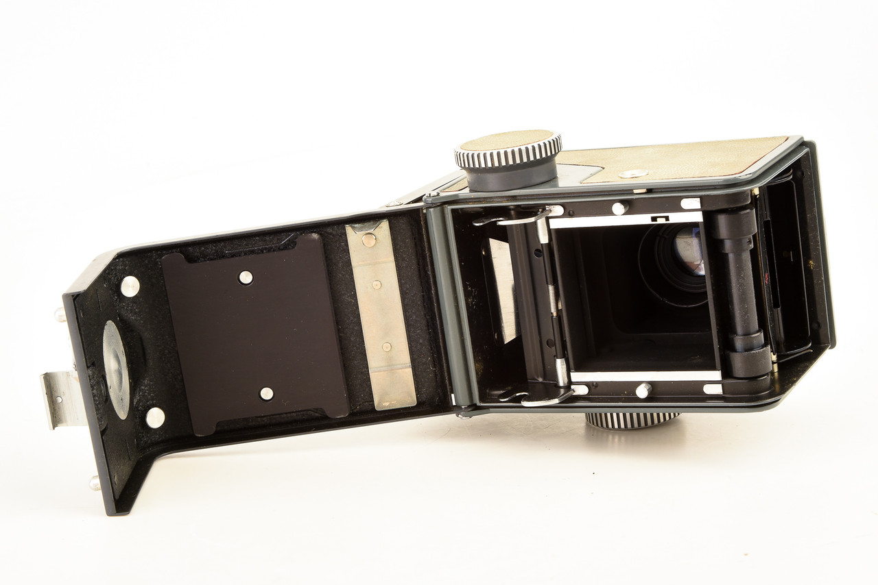 人気便利グッズ Rollei Rolleiflex TLR 4x4 Grey Baby Camera w Schneider Xenar フィルムカメラ