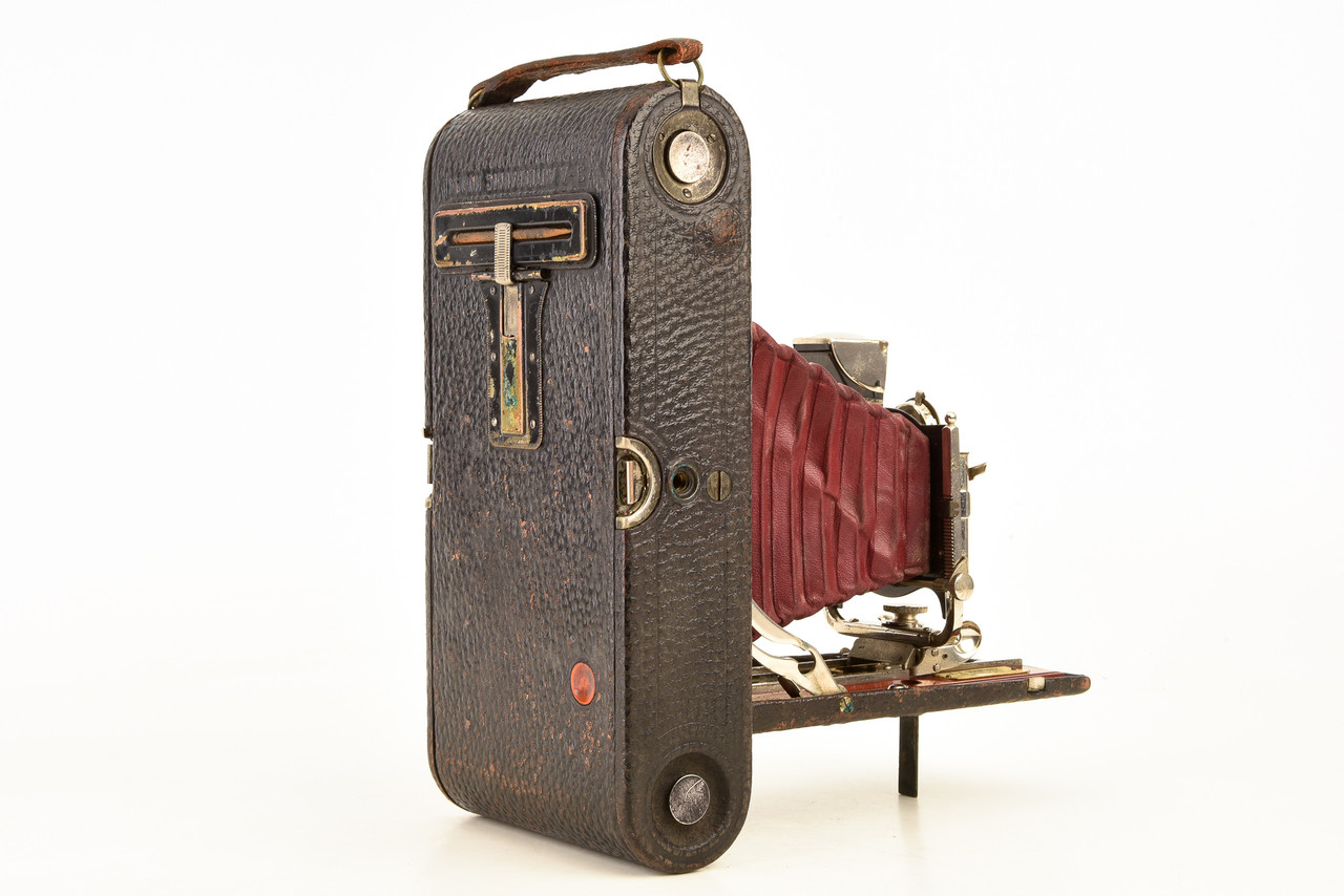 レンズ(単焦点) KODAK EKTAR & PLAUBEL Bellows Kodak No 3A Autographic Antique Folding Bellows Camera with RR