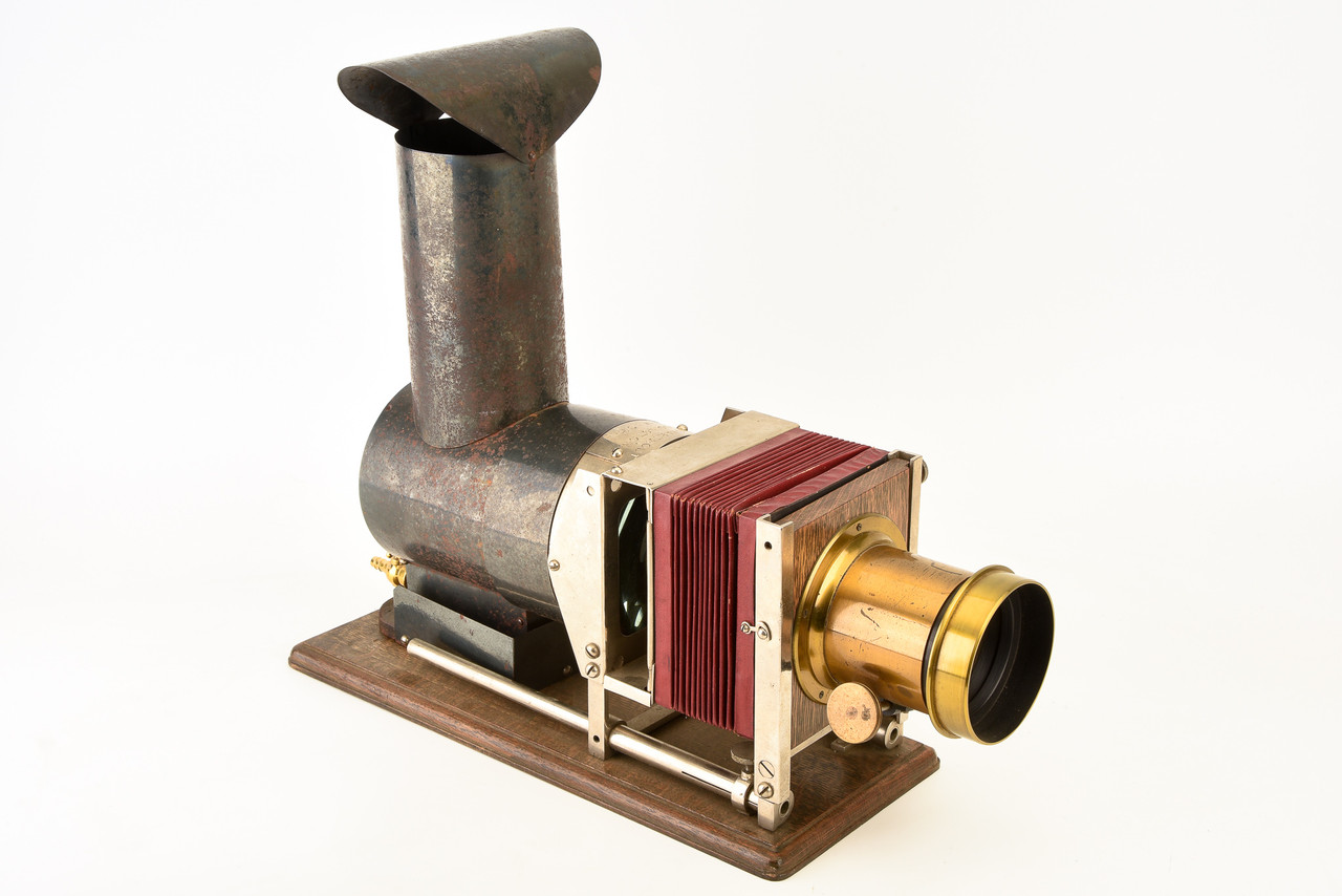 L.F. Swarthout Pastor's Stereopticon Magic Lantern Outfit with