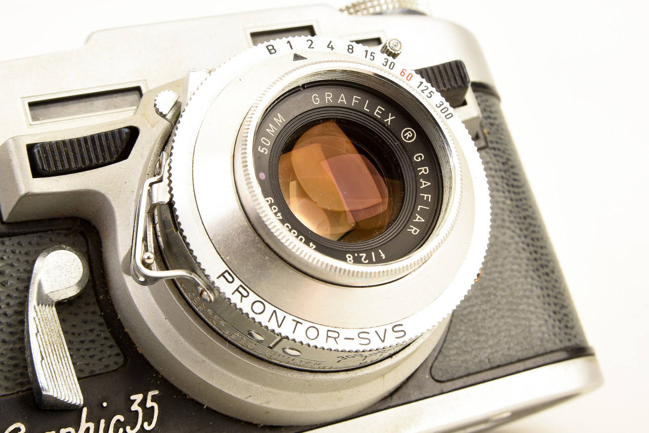 Graflex Graphic 35 35mm Film Rangefinder Camera with Graflar 50mm