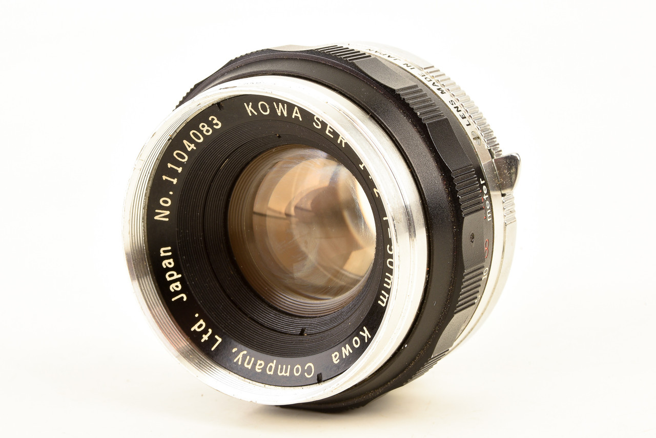 Kowa SER Mount 50mm f/2 Standard Prime Manual Focus Lens Vintage