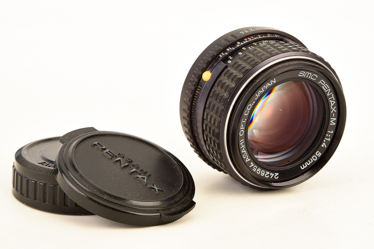 Asahi Pentax-M 50mm f/1.4 Fast Standard Prime MF Lens with Caps