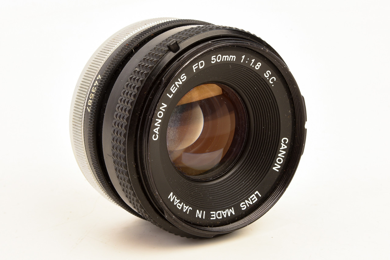 Canon FD 50mm f/1.8 S.C. Standard Prime Lens Manual Focus Vintage