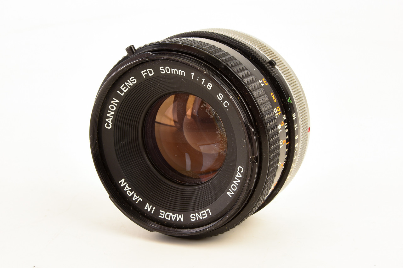Canon FD 50mm f/1.8 S.C. Standard Prime Lens Manual Focus Vintage