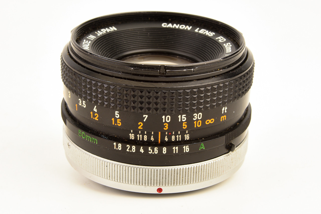 Canon FD 50mm f/1.8 S.C. Standard Prime Lens Manual Focus Vintage
