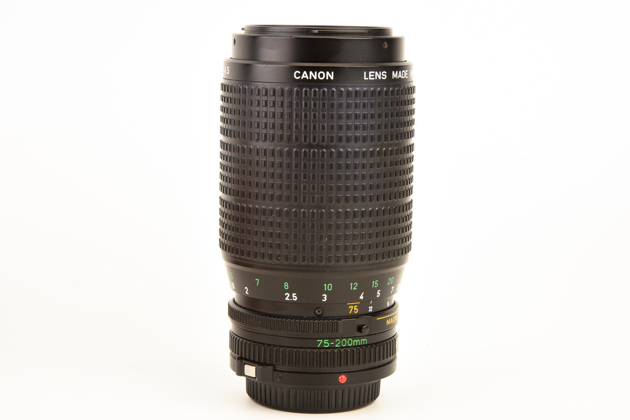 CANON ZOOM NEW FD 75-200mm F4.5 完動品#193 Canon FD 75-200mm f/4.5 Manual Focus Zoom Telephoto Lens with Rear