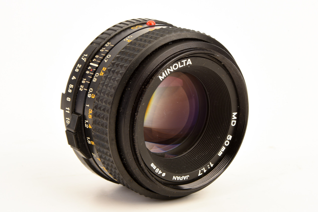 【美品】MINOLTA NEW MD 50mm f1.7 Minolta MD 50mm f/1.7 Standard Prime Manual Focus Lens