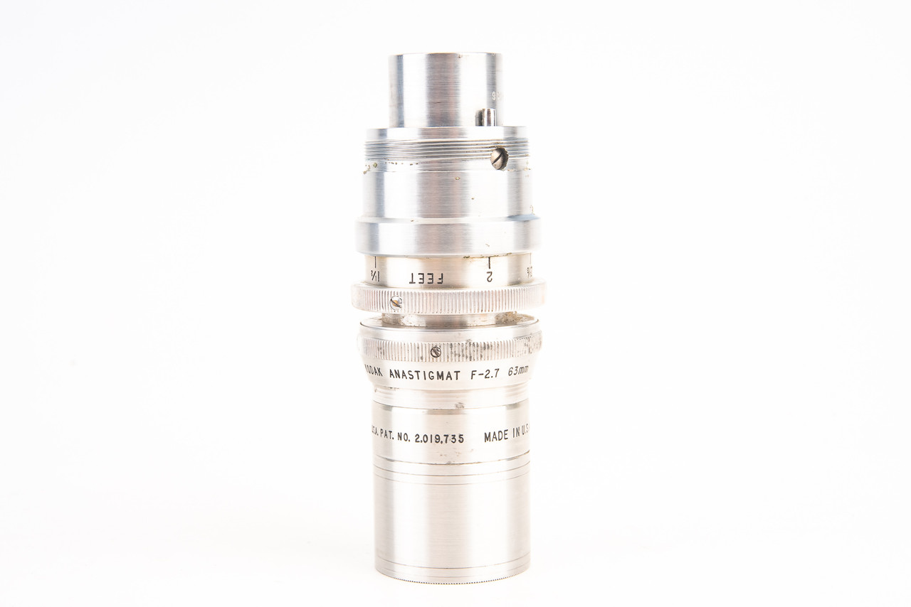 オールドレンズ　KODAK ANASTIGMAT 63mm 2.7 S Mount Kodak Anastigmat 63mm f/2.7 Motion Picture Cine Lens in