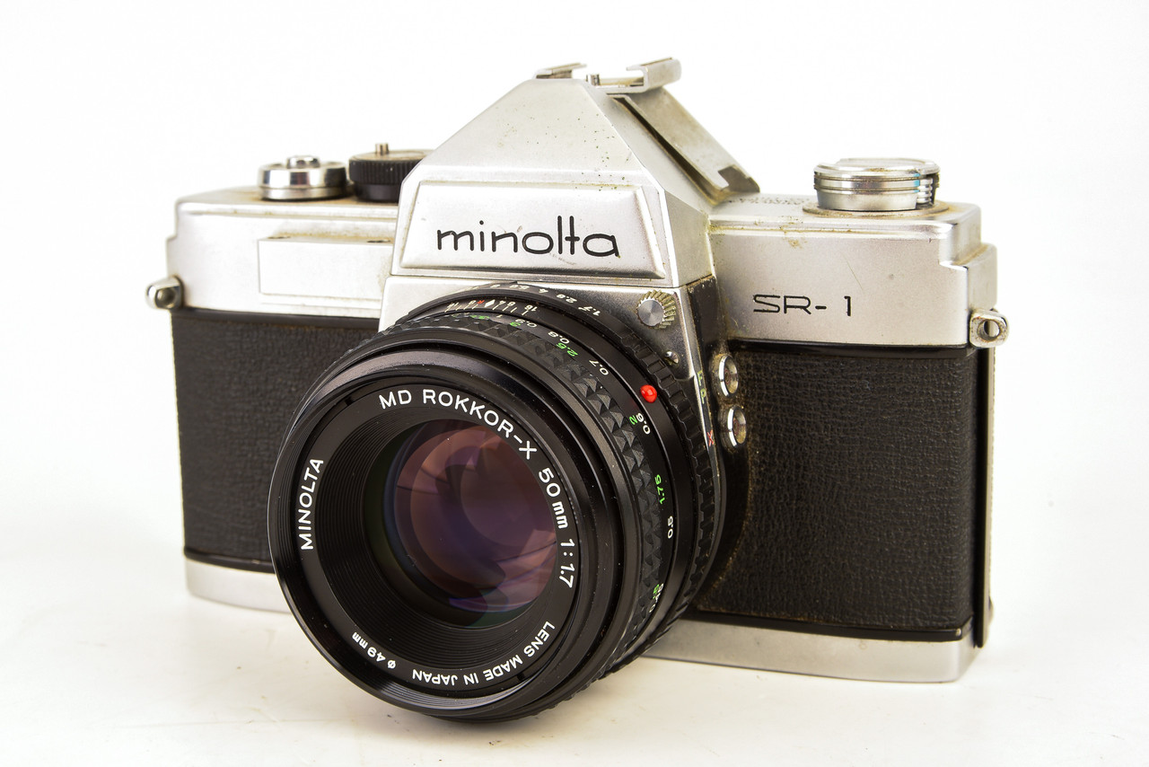 Minolta SR-1 35mm SLR Film Camera with MD Rokkor-X 50mm f/1.7 Lens