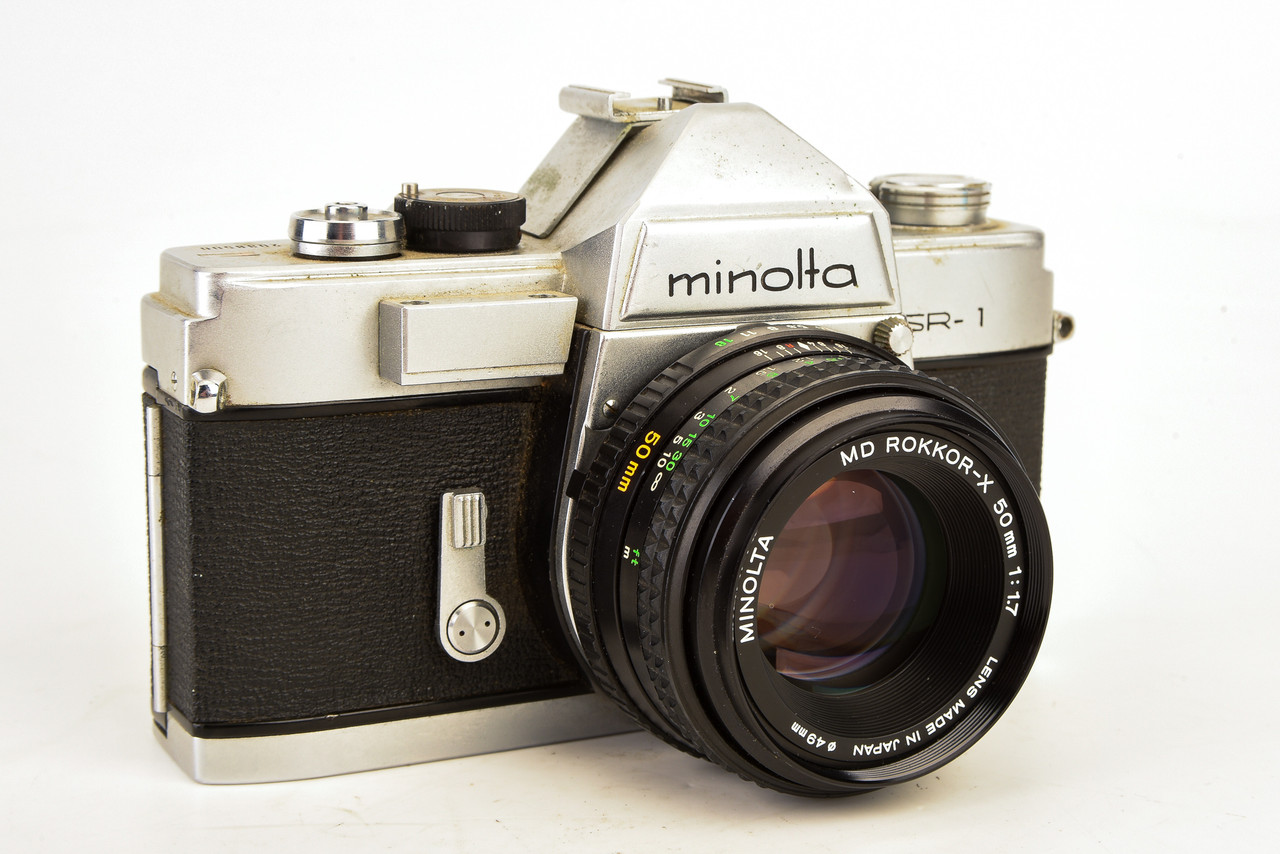 Minolta SR-1 35mm SLR Film Camera with MD Rokkor-X 50mm f/1.7 Lens