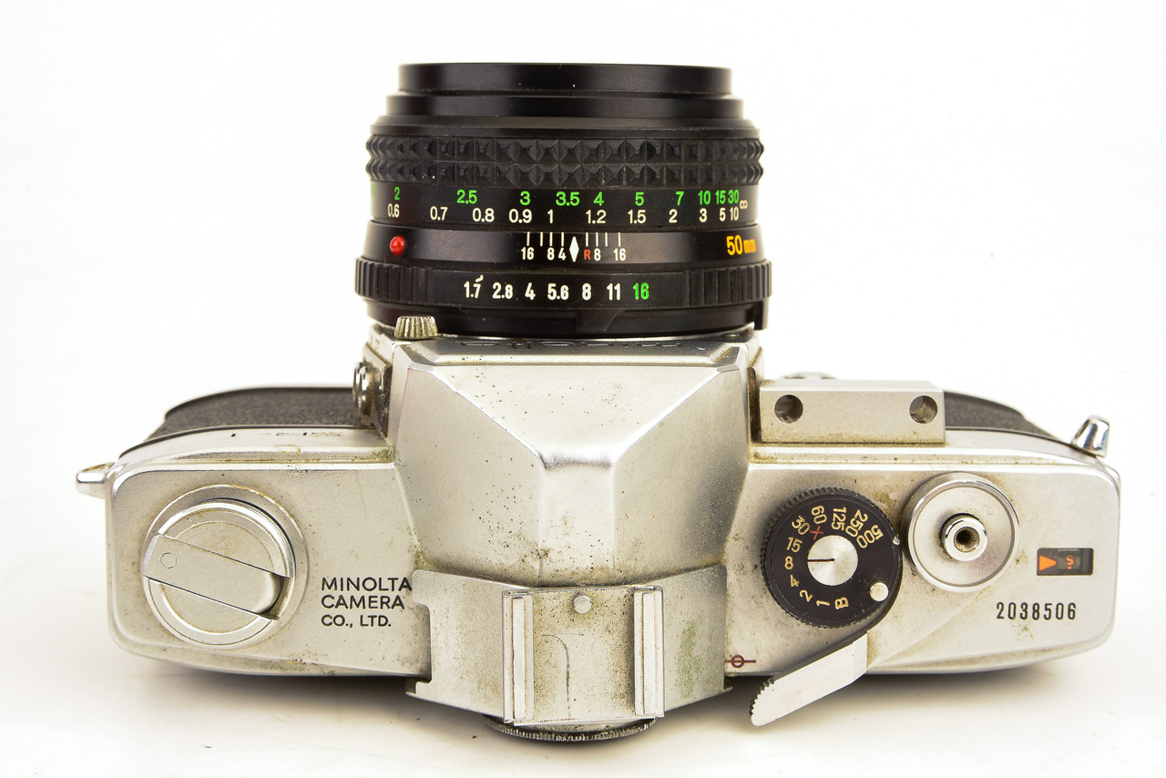 Minolta SR-1 35mm SLR Film Camera with MD Rokkor-X 50mm f/1.7 Lens