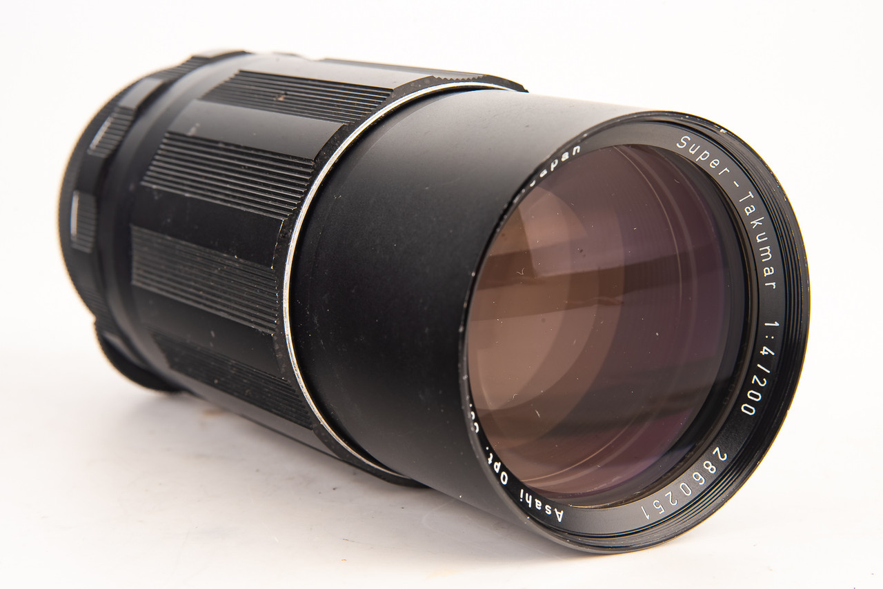 Pentax Super Takumar 200mm f/4 Prime Telephoto MF Lens with Cap