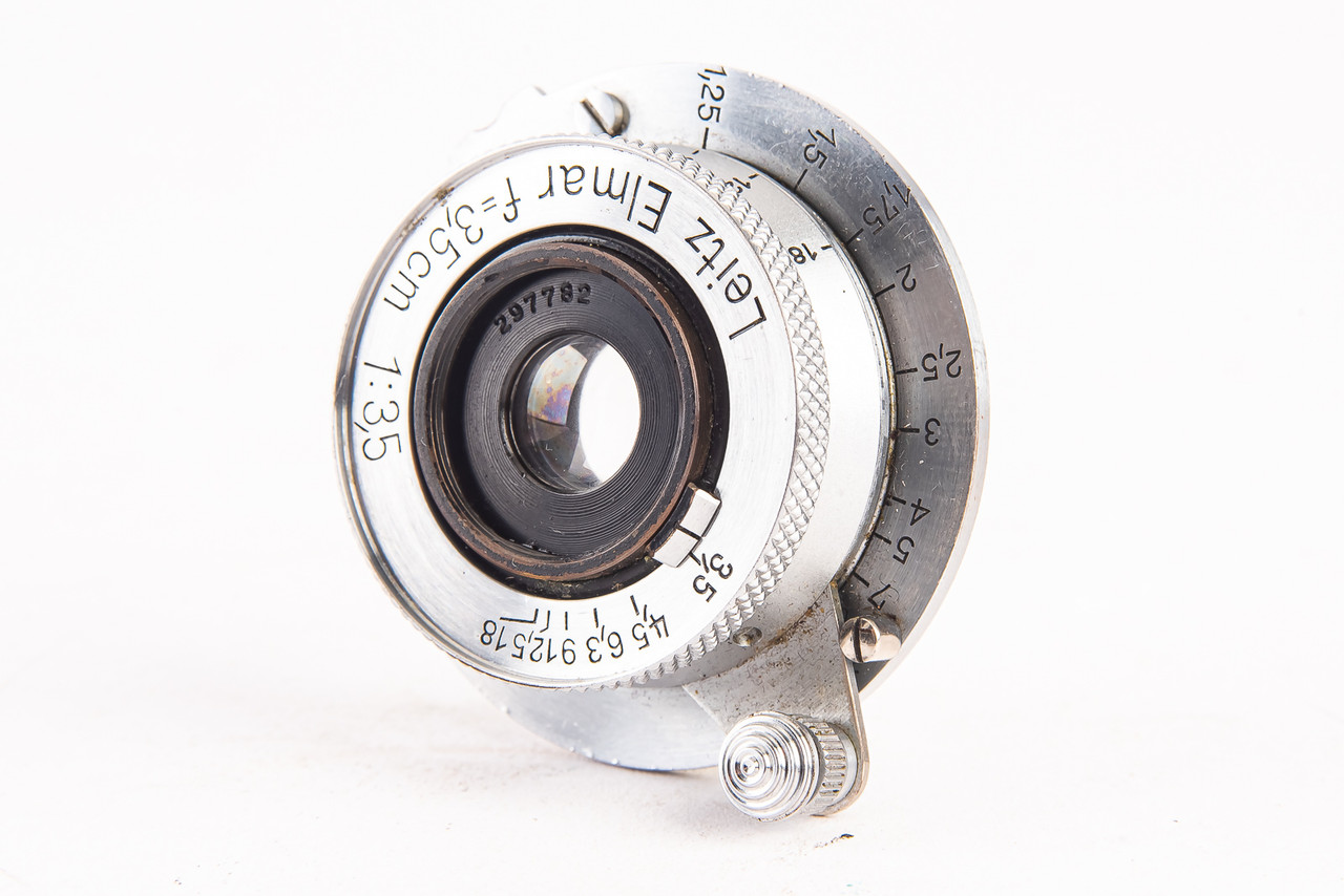 Leica Leitz Elmar 3.5cm 35mm f/3.5 Wide Angle Lens M39 with Caps
