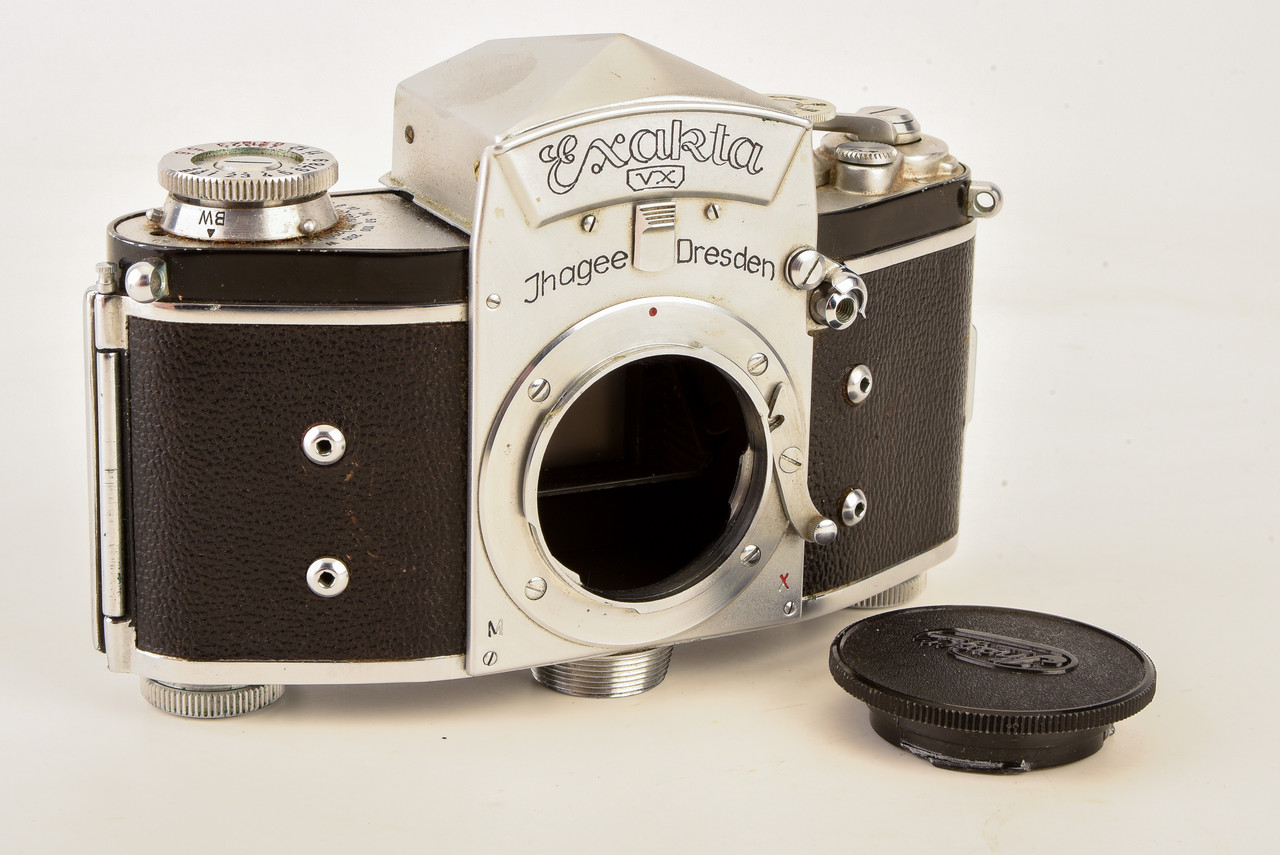 Exakta VX 35mm SLR Film Camera Body with Film Spool TESTED WORKS